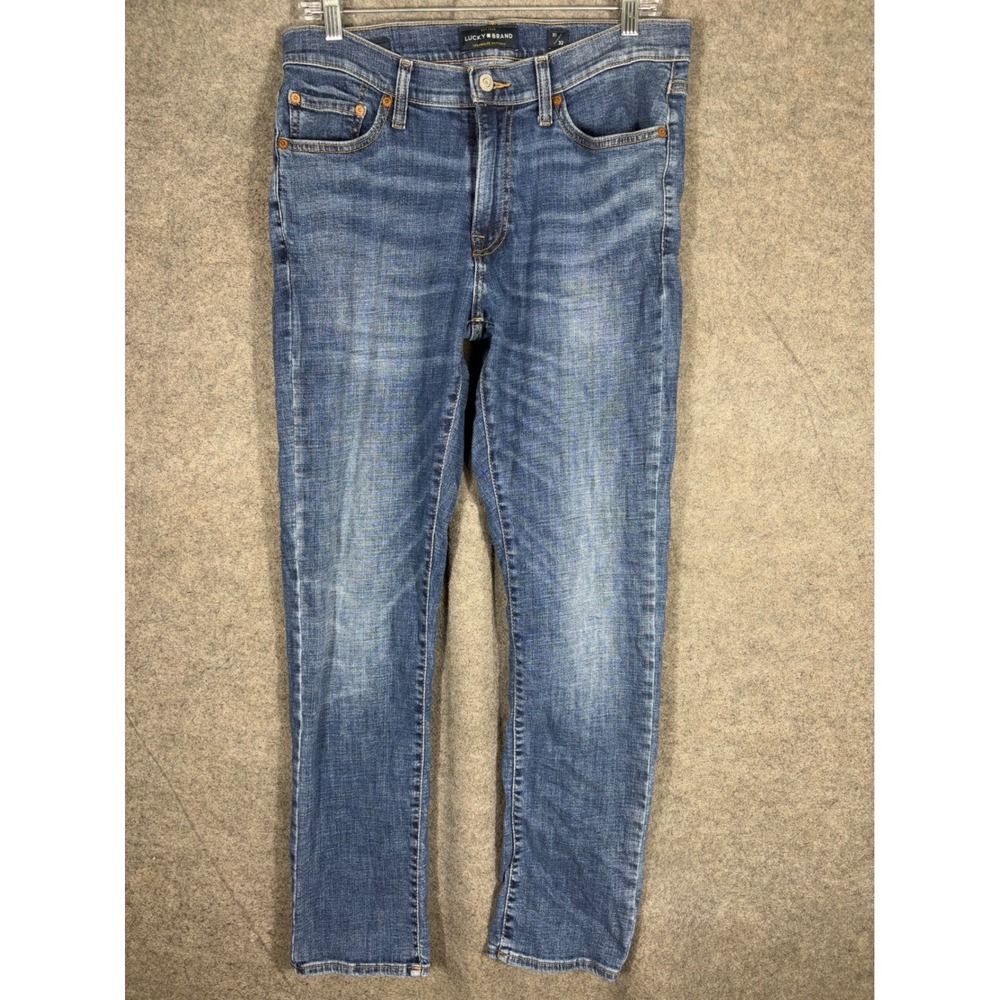 Lucky Brand 410‎ Athletic Slim Jeans Mens 31x32 Medium Wash Blue Stretch Denim